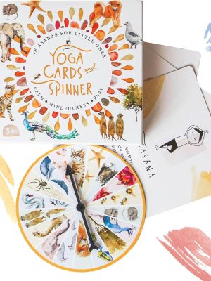 Yoga Cards for Kids with Spinner Set