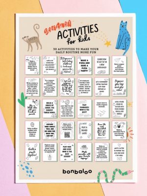 Activities calendar for girls and boys