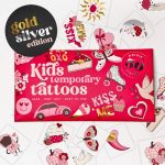 Kids Temporary Tattoos - Love & Hearts Style