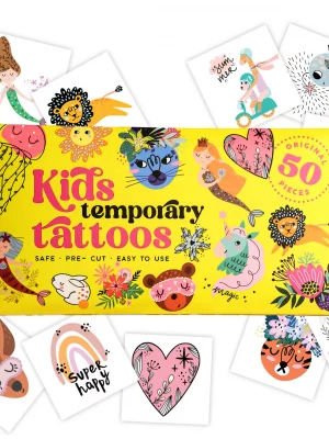 Kids Temporary Tattoos - Fairytale Style Tattoos for Kids