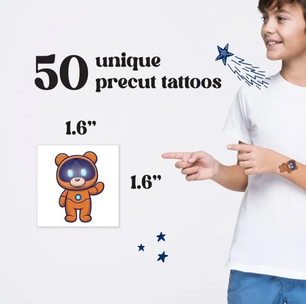 Kids Temporary Tattoos - Cosmic