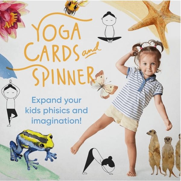 Yoga Cards for Kids with Spinner Set