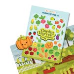 Garden Sticker Set for Kids | 42 Reusable Puffy Stickers