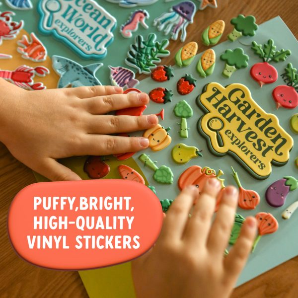 Ocean Sticker Set for Kids | 23 Reusable Sea Stickers